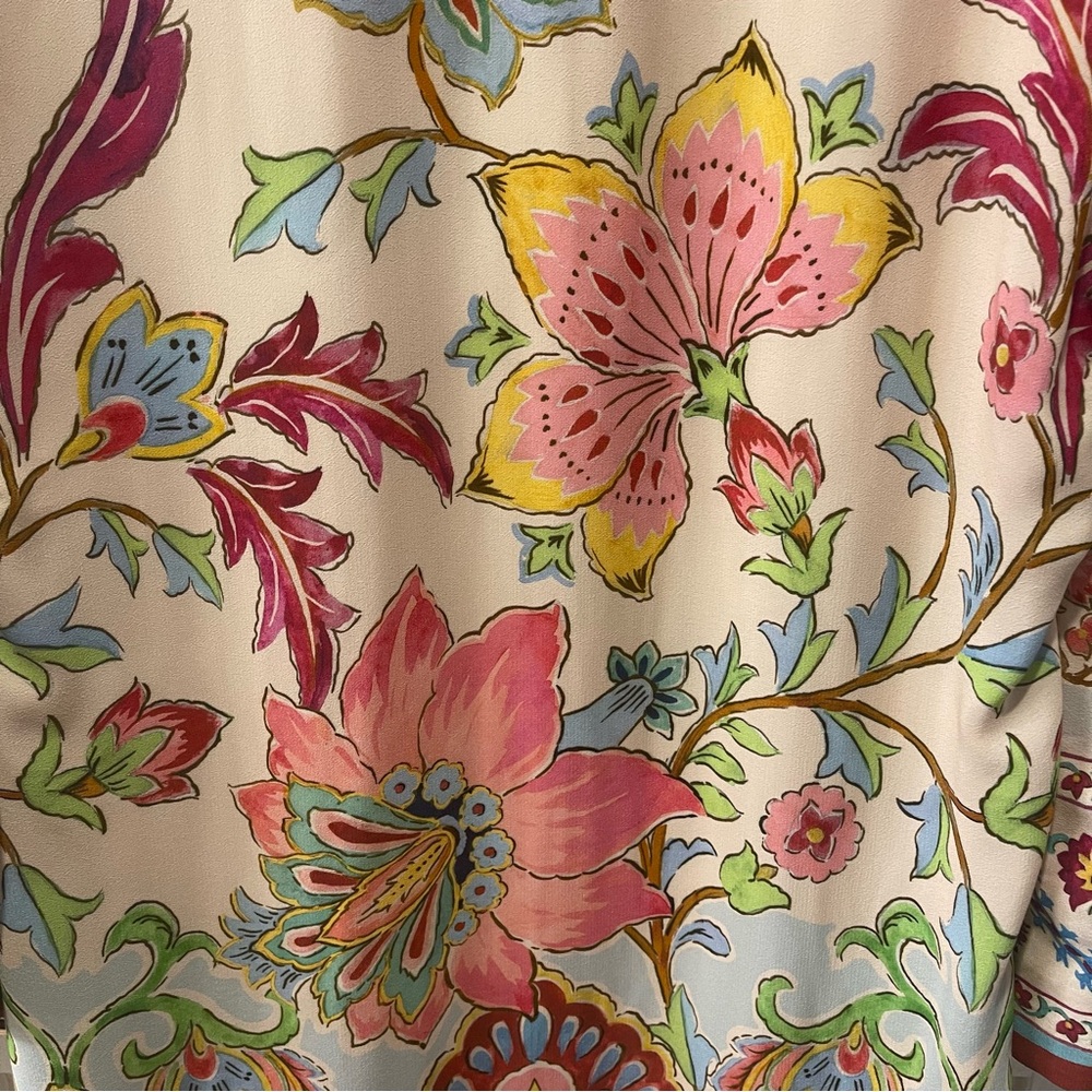 NWT Zara Printed Long Sleeve Kimono Robe Size S - Picture 11 of 12